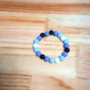Handmade clay bead bracelet